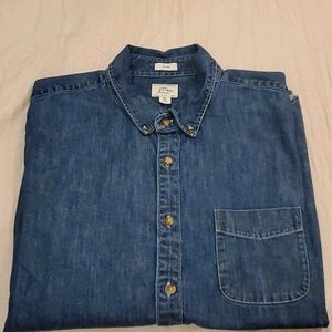 Mens XL J Crew Denim Shirt